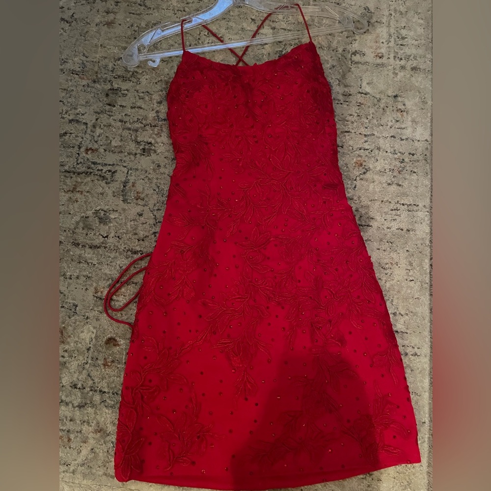 red homecoming dress